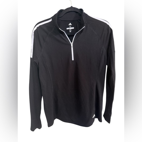 Adidas Women Black Golf Quarter-Zip Pullover - Picture 1 of 5